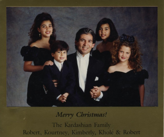 Illustration for article titled Vintage Kardashian Holiday Cards: Old Noses, Awkward Poses